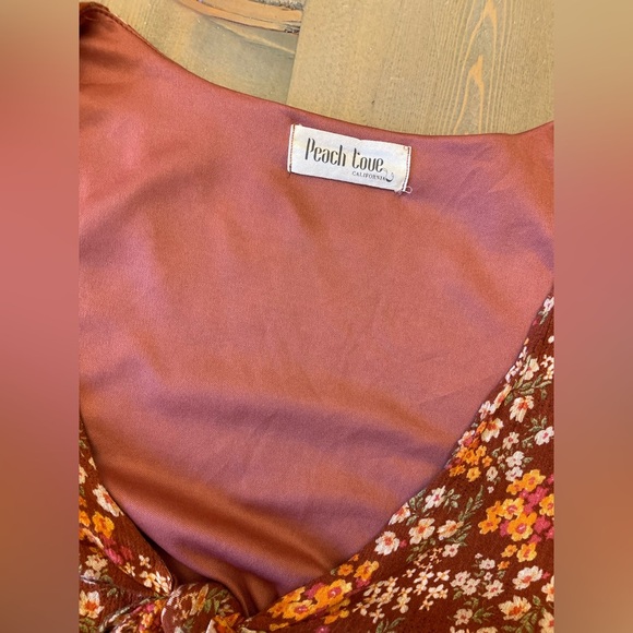 Floral Long Sleeve Dress Size Large - Picture 6 of 8